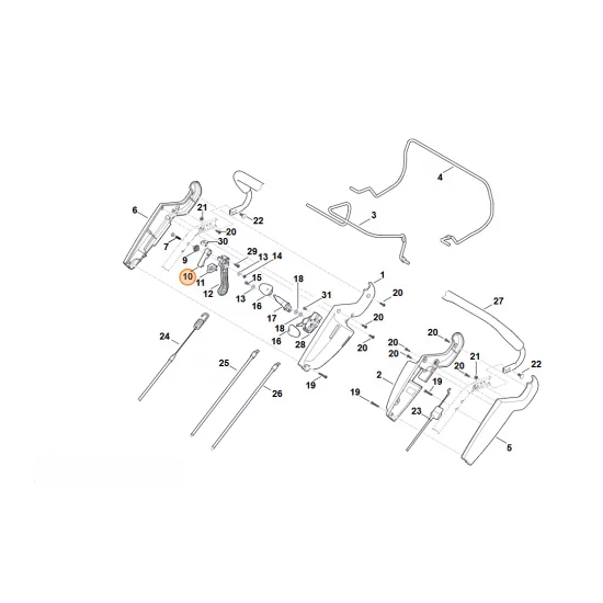 STIHL   Dźwignia zabezpieczająca 6375 162 9202